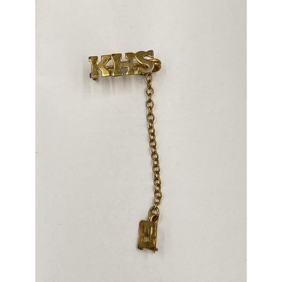 Other - Vintage 1961 KHS Gold Colored Graduation Tie Tack Pin High School Memorbilia